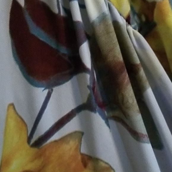 Entro Buttery soft ruffled babydoll v neck floral - Picture 7 of 8